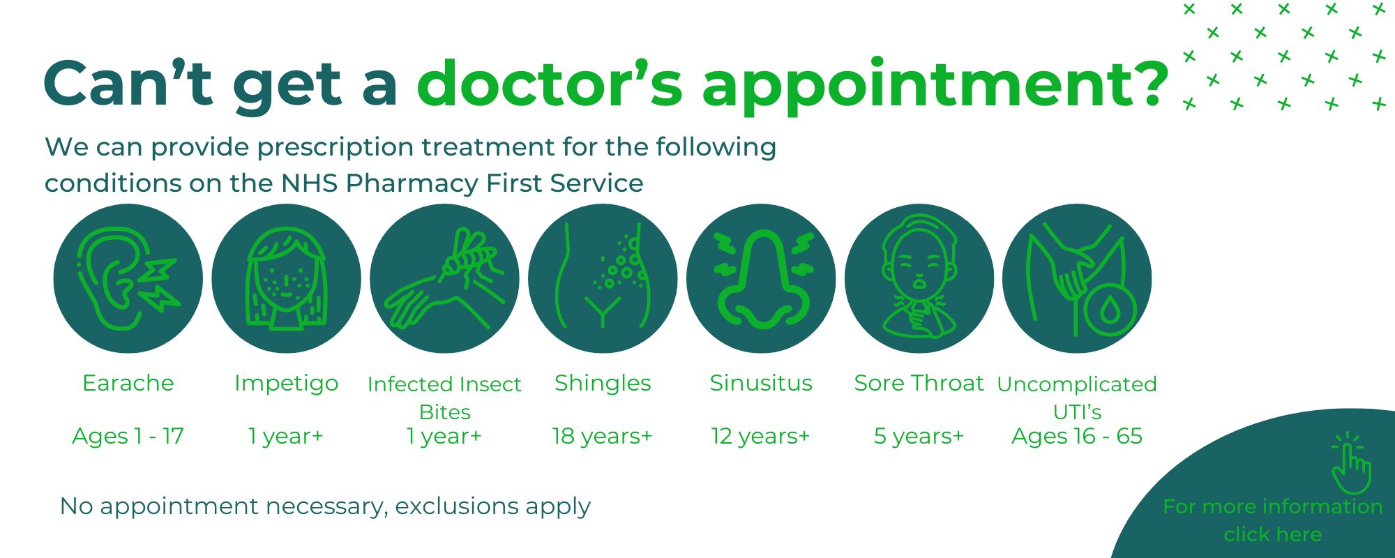 Pharmacy First Services Free NHS Click Here for more information