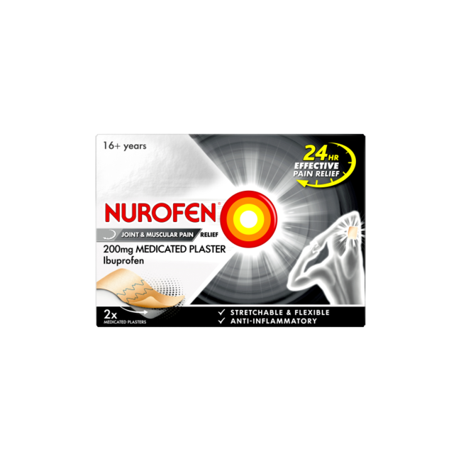Nurofen (Ibuprofen) 200mg Medicated Plaster Pack of TWO