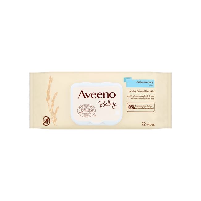 Aveeno Baby Daily Care Wipes 72