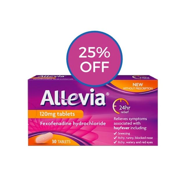 Allevia Fexofenadine 120mg Tablets