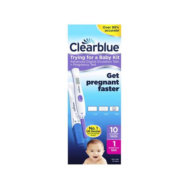 Clearblue Trying for a Baby Kit Advanced Digital Ovulation Test & Pregnancy Test (10+1)