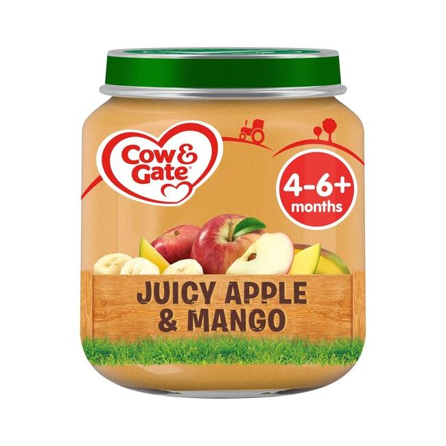 Juicy Apple and Mango 4-6 months,  Stage 1 Jar 125g