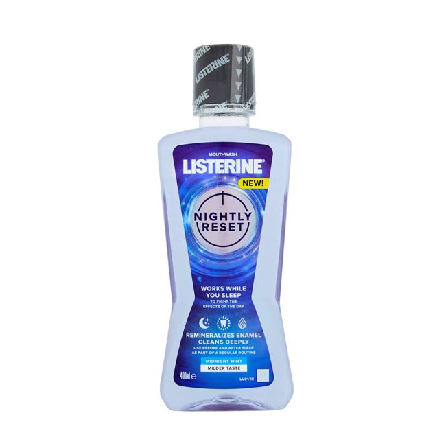 Listerine Nightly Reset Midnight Mint Mouthwash 400ml