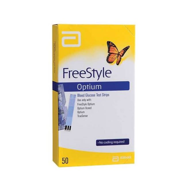 Optium Blood Glucose Test Strips 50