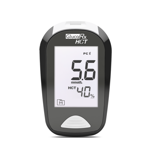 GlucoRx HCT Blood Glucose Monitoring Device