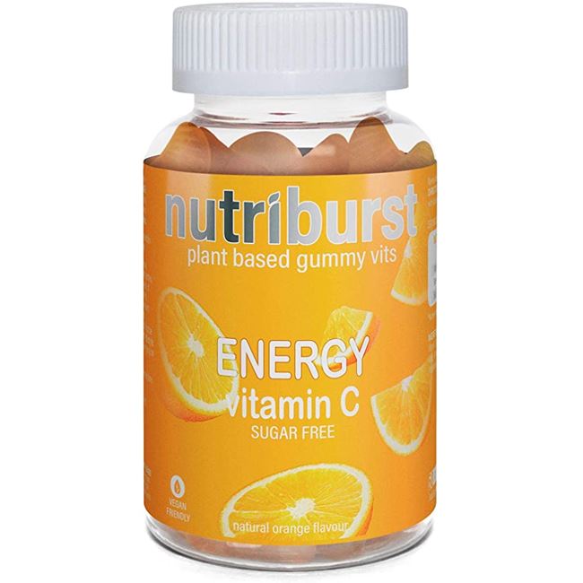 Nutriburst Energy Orange Flavoured 60 Gummy Vitamins