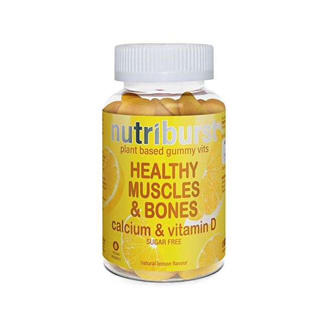 Nutriburst Healthy Muscle & Bones Lemon Flavoured 60 Gummy Vitamins