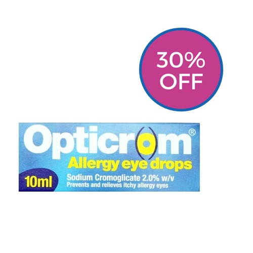 Opticrom Allergy 2% Eye Drops 10ml | Browns Pharmacy Shopping