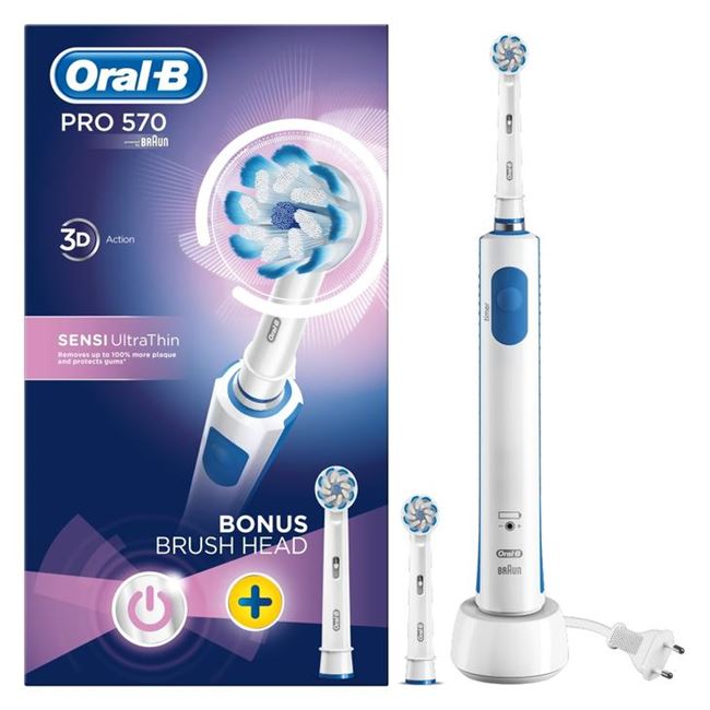 Oral B Pro 570 Sensi UltraThin Electric Toothbrush