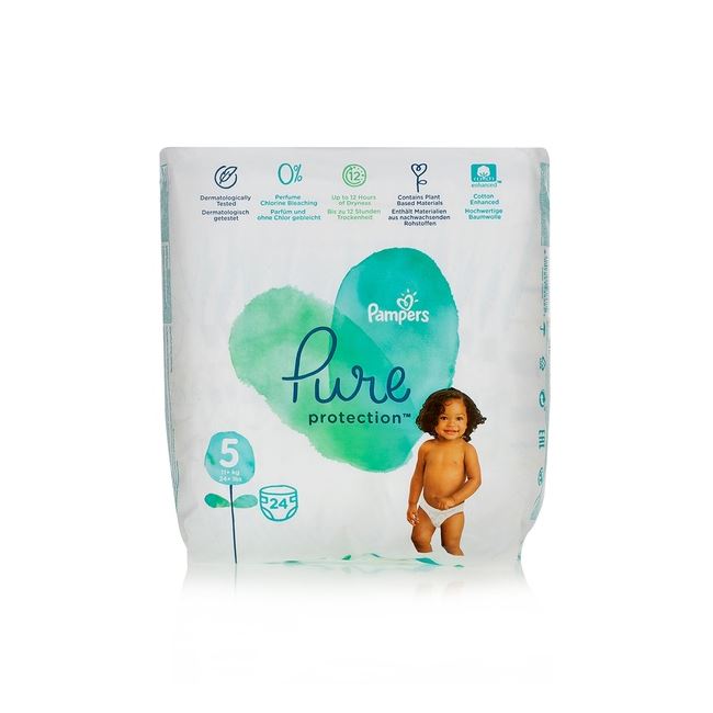 Pampers Pure Protection Nappies Size 5 24