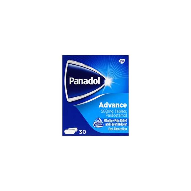 Panadol (Paracetamol) Advance 500mg Tablets 30