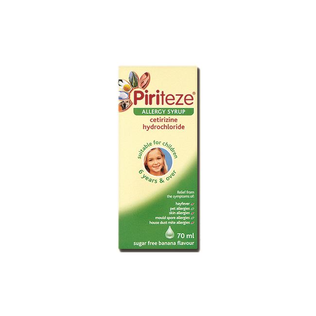 Piriteze Allergy Syrup 70ml