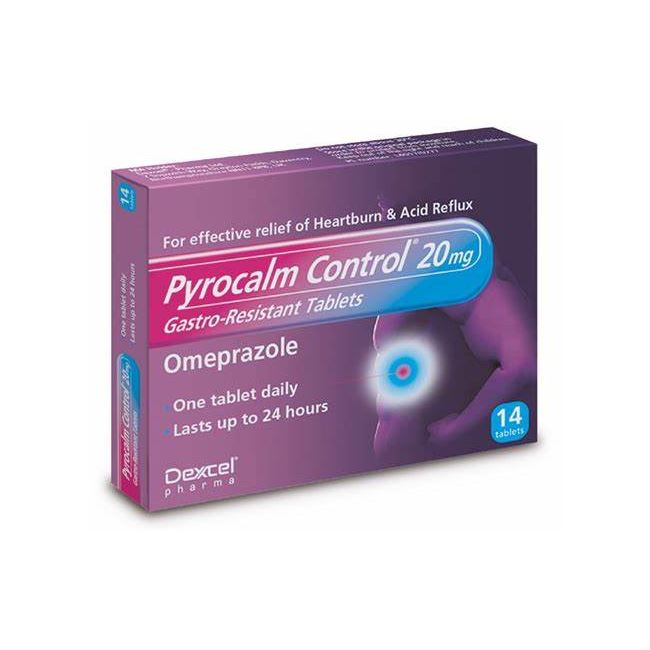 Pyrocalm Control 20mg Gastro-Resistant Tablets 14