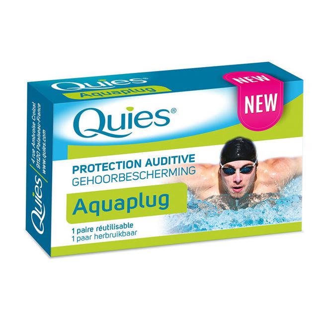 Quies Aquaplug Ear Auditive Protection 1 Reusable Pair