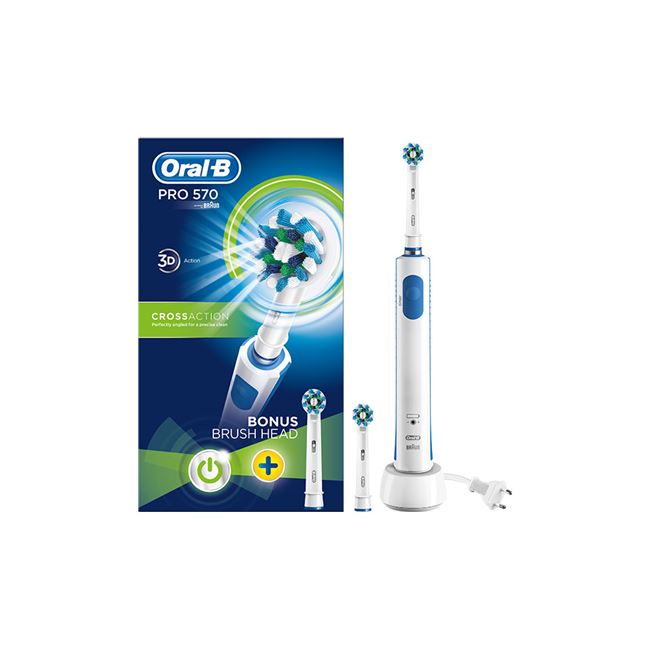 Oral B Pro 570 Cross Action 3D Rechargeable Toothbrush