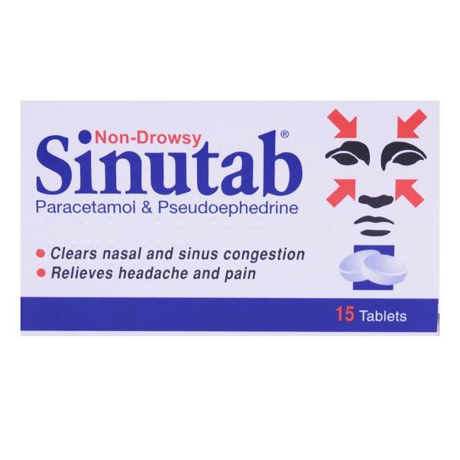Sinutab Non-Drowsy Tablets 15