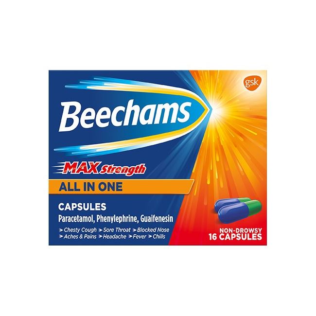 Beechams Max Strength All in One Capsules 16