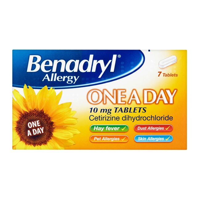 Benadryl Allergy One A Day 10mg Tablets