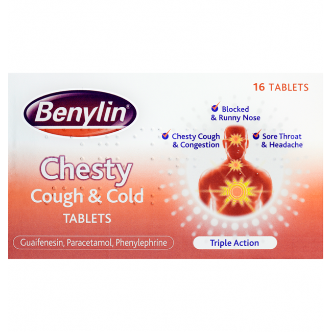 Benylin Chesty Cough and Cold Tablets 16