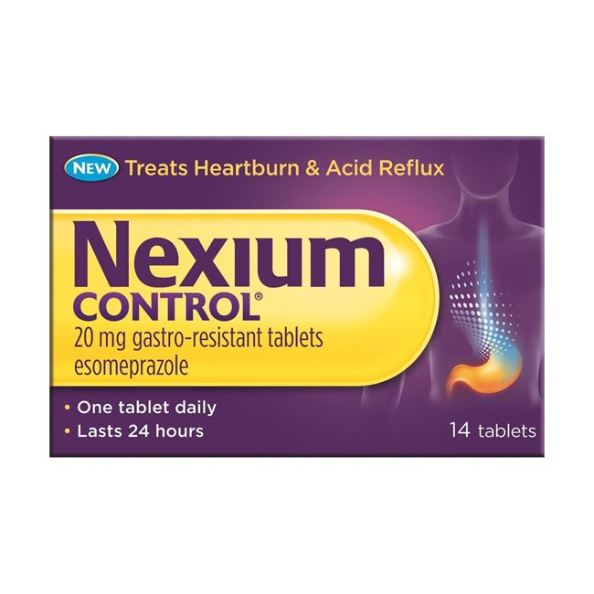 Nexium Control (esomeprazole) 20mg gastro resistant tablets 14