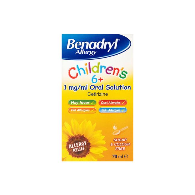Benadryl Allergy Children's 6+ years Oral Solution 70ml