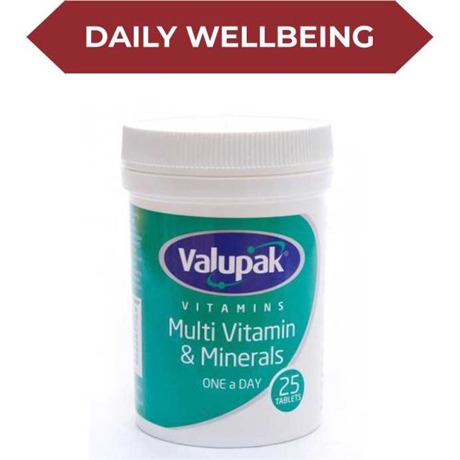 Valupak Multi Vitamin & Minerals One Daily Tablets 25