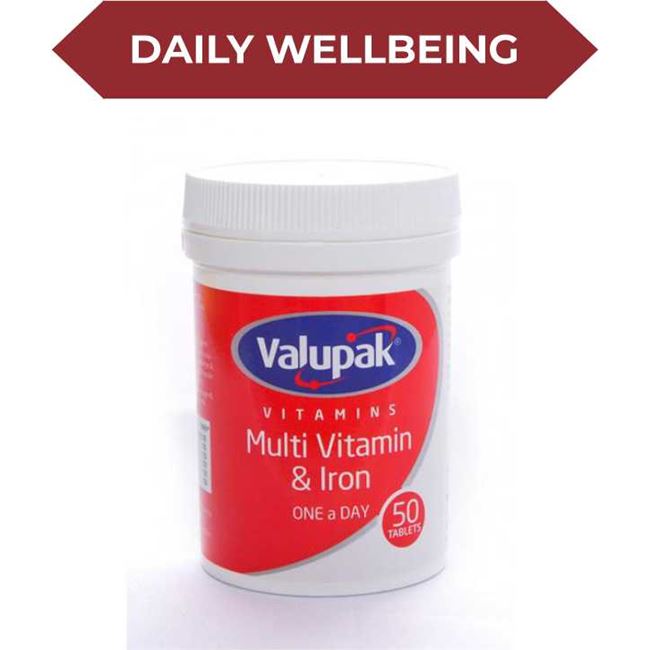 Valupak Multi Vitamin & Iron Tablets 50