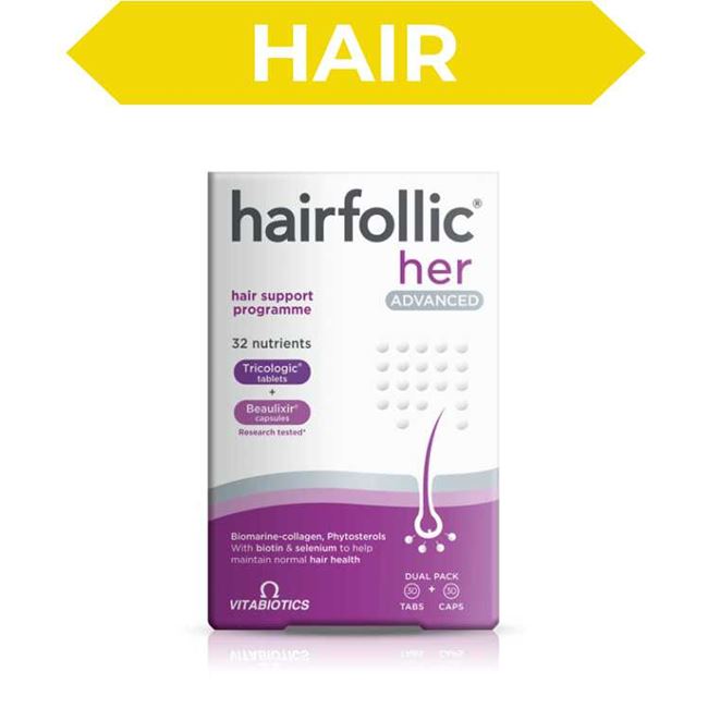 Hairfollic Her Advanced 30 Tablets 30 Capsules Pack