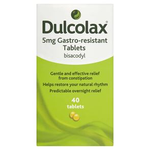 Dulcolax (bisacodyl) 5mg gastro-resistant tablets 40