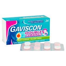 Gaviscon Double Action Mint Flavour Chewable Tablets 24