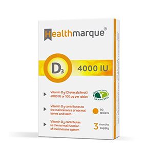 Healthmarque D3 4000IU Vitamins 90 Tablets