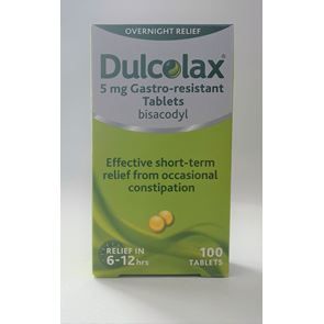 Dulcolax (bisacodyl) 5mg gastro-resistant tablets 100