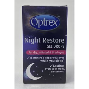 Optrex Night Restore (Sodium Hyaluronate) 0.4% gel drops 10ml