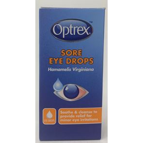 Optrex sore eyes (hamamelis virginiana) eye drops 10 ml