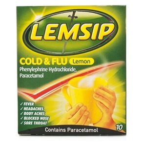 Lemsip Max Cold & Flu Lemon Sachets 10