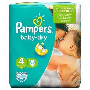 Pampers Baby-Dry Maxi Size 4 (7-18kg) 25