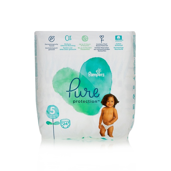 Pampers pure sale diapers size 5