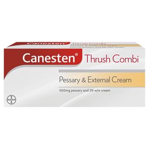 Canesten Thrush Combi (clotrimazole) 500mg Pessary and 2% w/w External Cream 10g