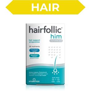 Hairfollic Him Advanced 30 Tablets 30 Capsules Pack