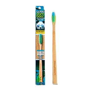 Adult Slim Handle Bamboo Toothbrush