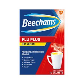 Beechams Flu Plus Lemon Sachets for Oral Solution 10