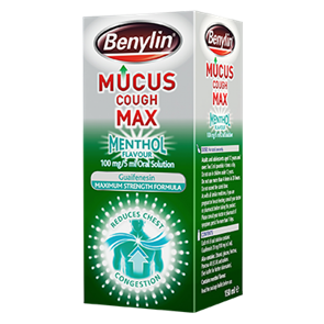Benylin Mucus Cough Max Menthol Flavour