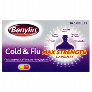 Benylin Cold & Flu Max Strength Capsules 16