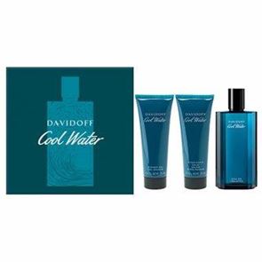 Davidoff Cool Water 125ml Aftershave, 75ml Shower gel and Aftershave balm gift set
