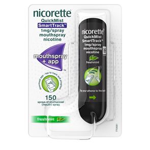 Nicorette Quickmist SmartTrack Fresh Mint 1mg Mouth Spray 150