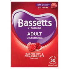 Bassetts Adult Multivitamin Raspberry and Pomegranate 30