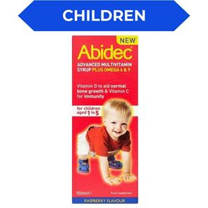 Abidec Advanced Multi Vitamin Syrup Plus Omega 6 & 9 150ml